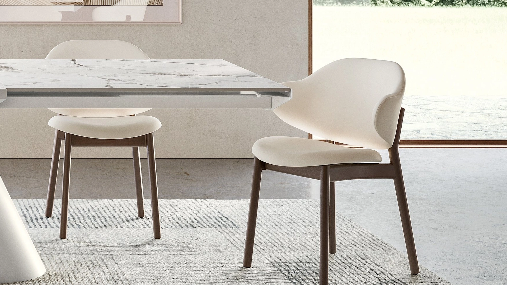 Sedia in tessuto Holly di Calligaris