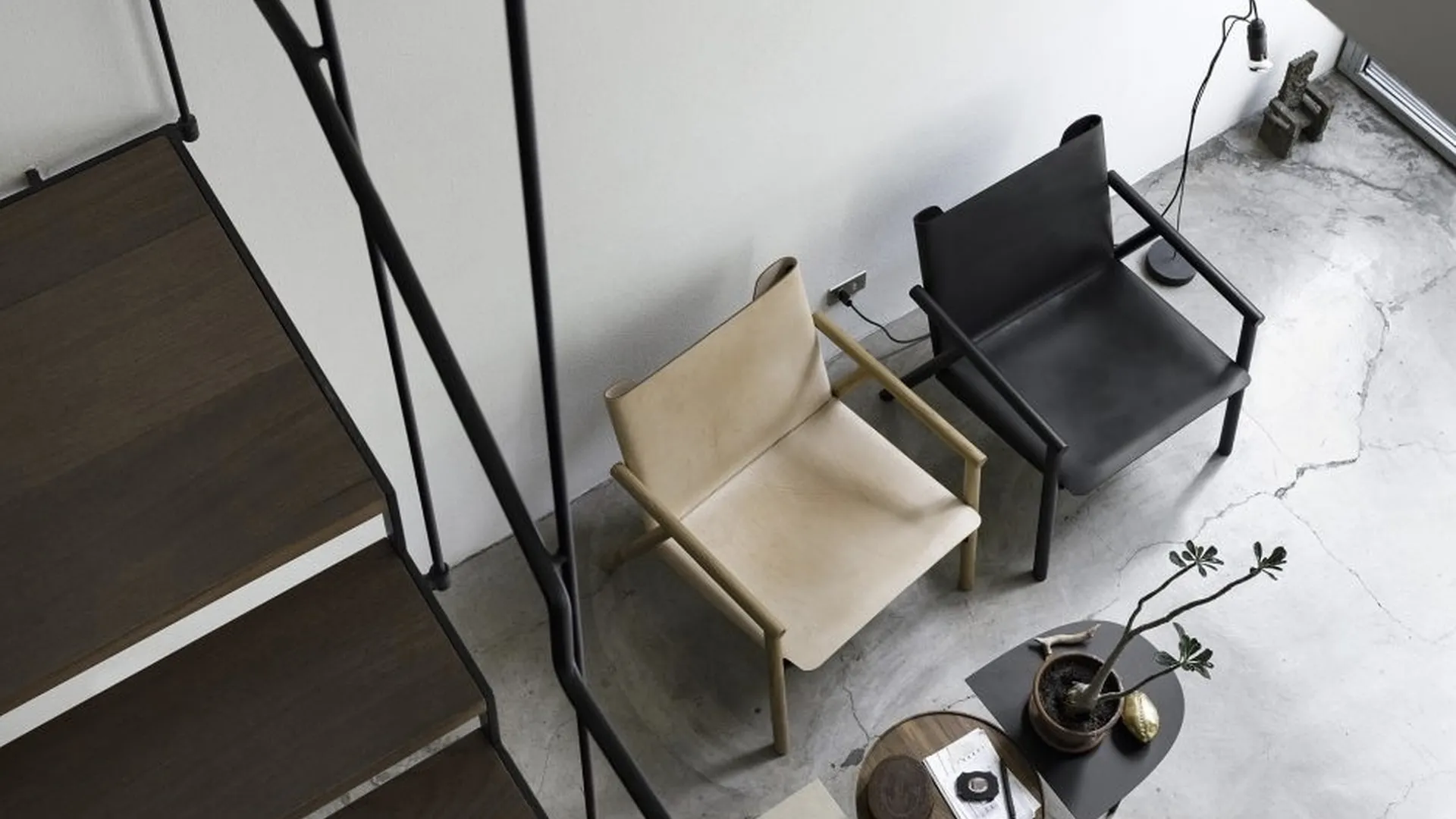 Sedia in cuoio 1085 Edition di Kristalia