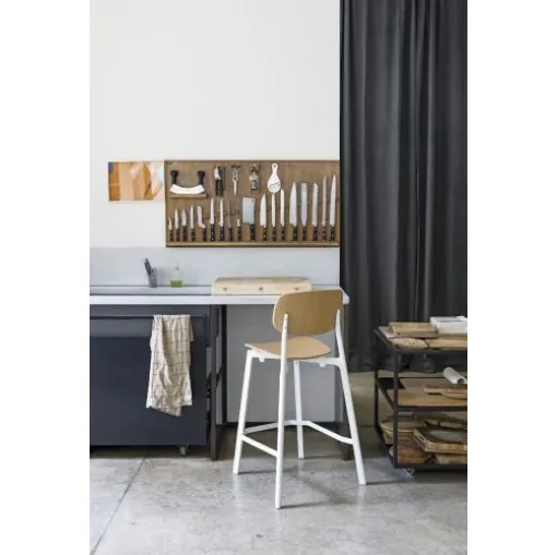 Sgabello Colander Wood di Kristalia