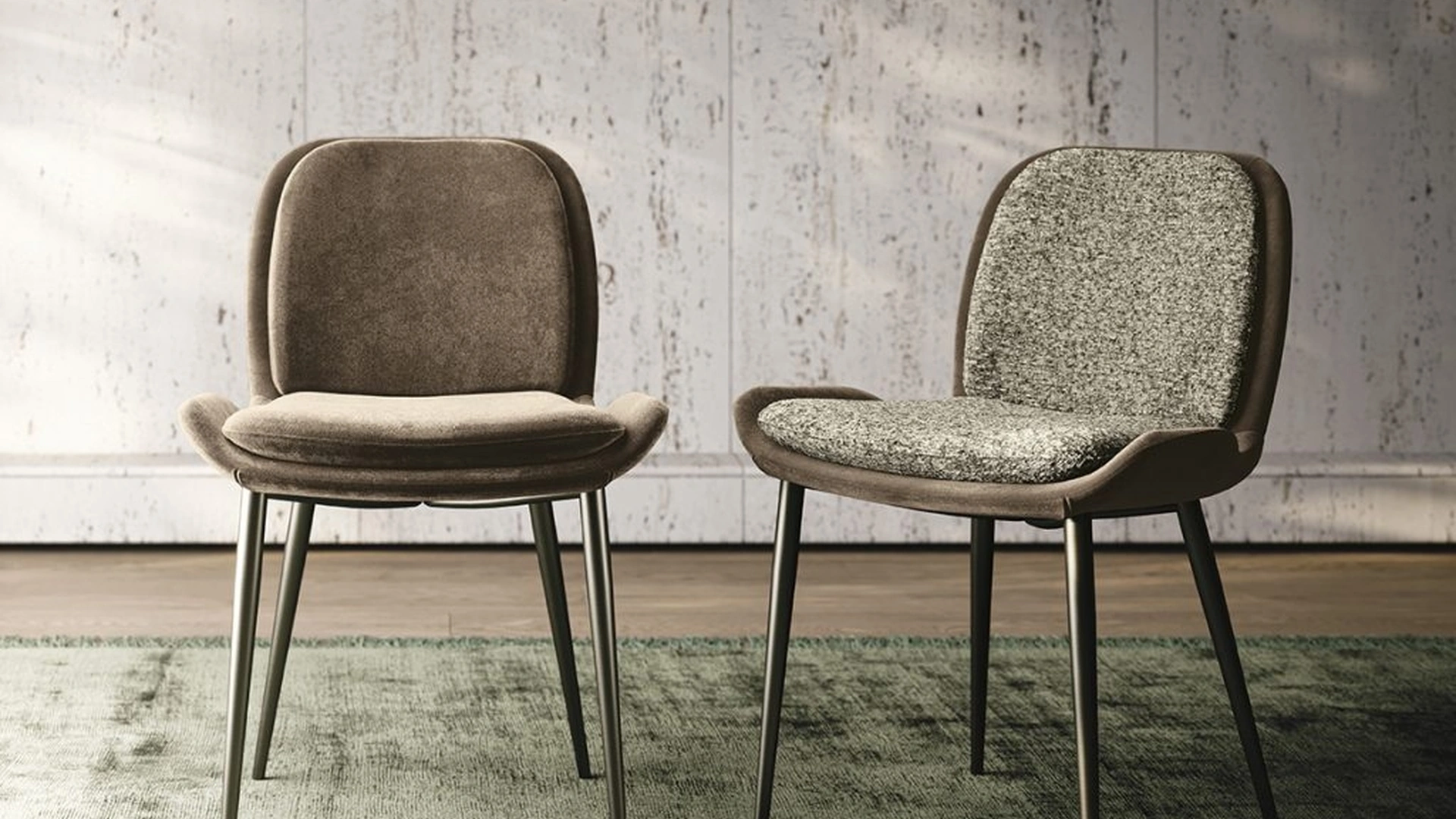 Sedia in tessuto imbottito Mia di Sedit