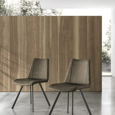 Sedia Zenda in ecopelle vintage di Sedit