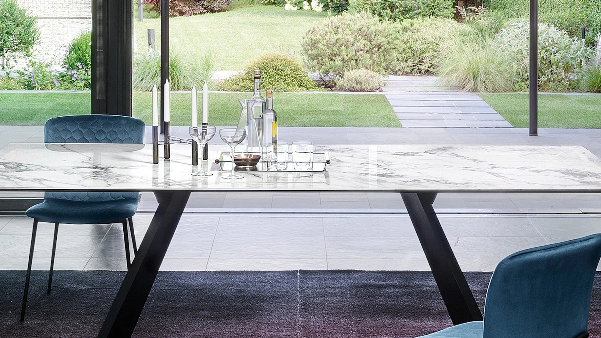 Tavolo fisso in ceramica Icaro di Calligaris