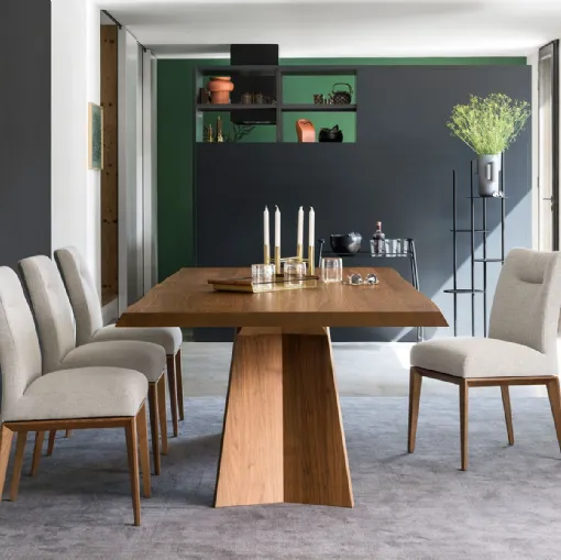 Tavolo rettangolare Icaro in rovere di Calligaris