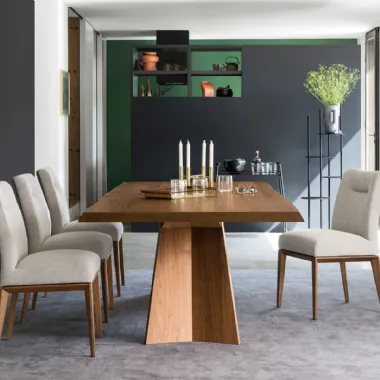 Tavolo rettangolare Icaro in rovere di Calligaris