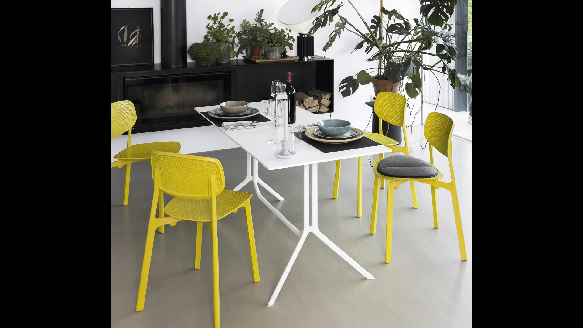 Tavolo pieghevole Poule di Kristalia