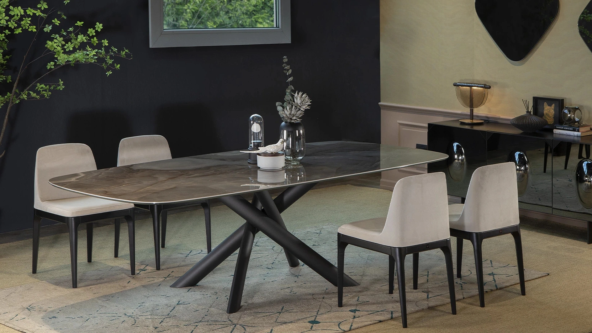 Tavolo Style in ceramica di Tonin Casa