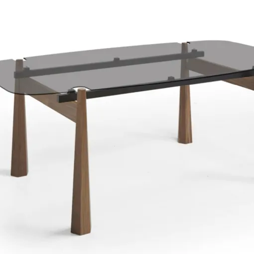 Tavolo York con top in vetro di Modesign
