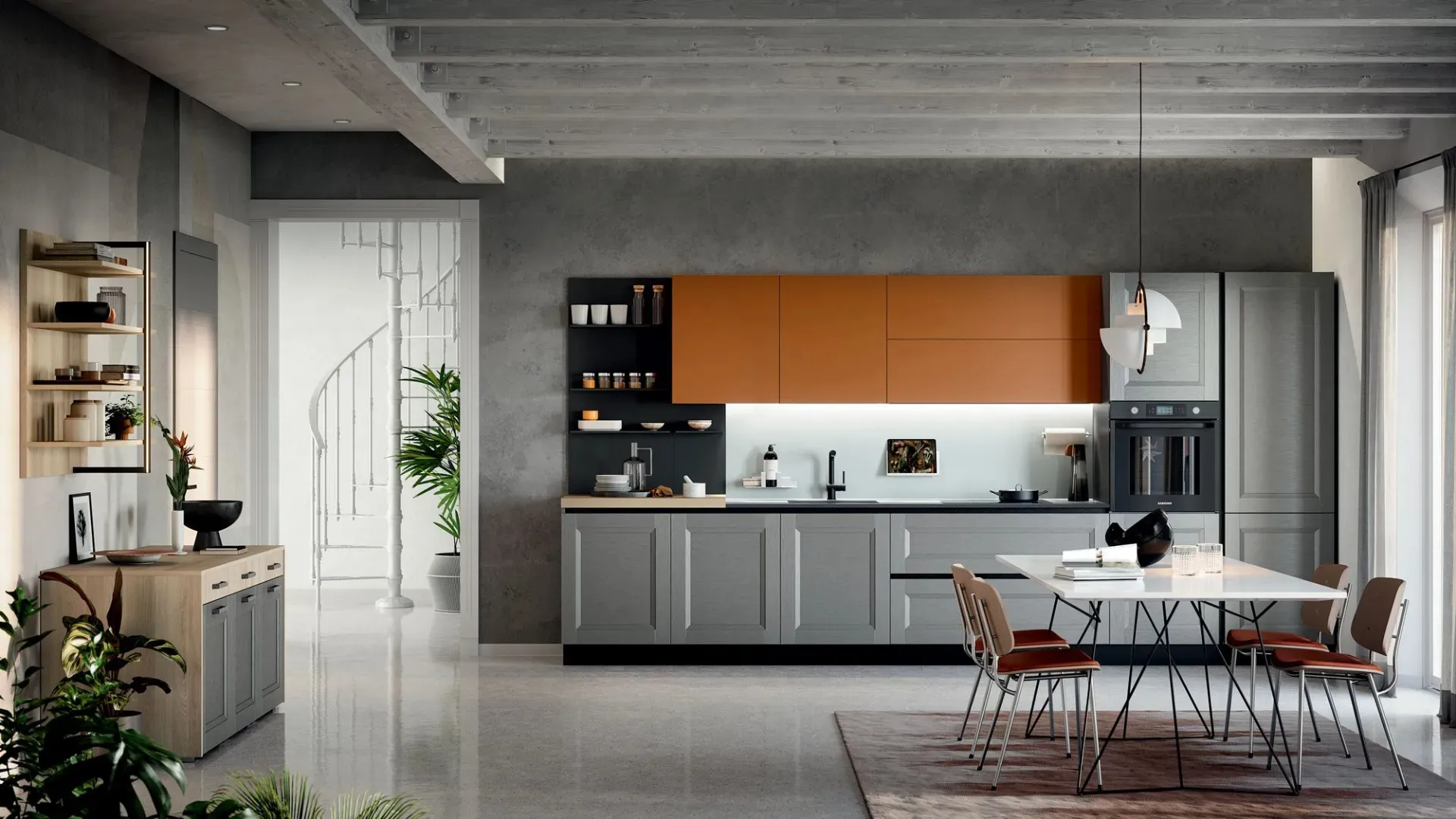 Cucina Classica lineare Asia 03 di Forma Cucine