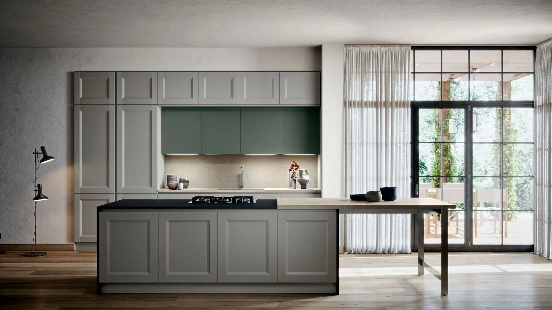 Cucina Classica con isola Asia 04 di Forma Cucine