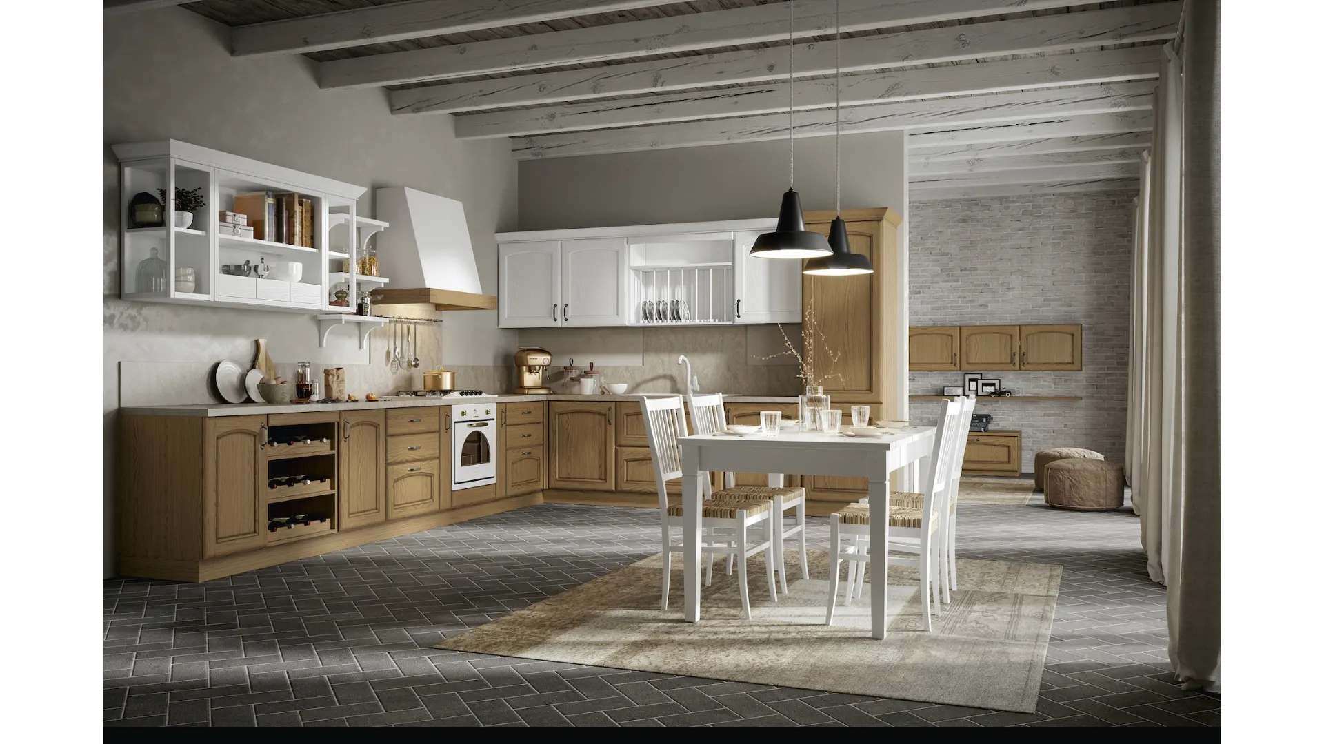 Cucina Classica Cantica angolare di Home Cucine