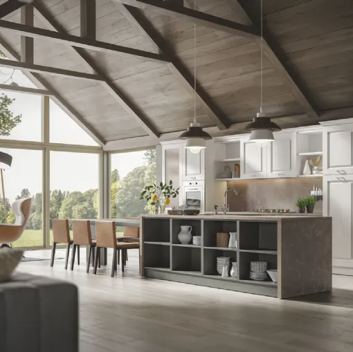 Cucina Classica Contea con isola di Home Cucine