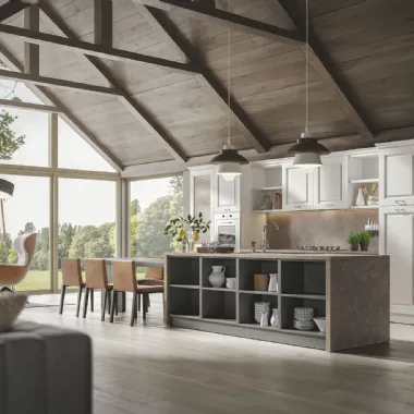Cucina Classica Contea con isola di Home Cucine