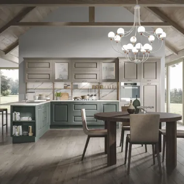 Cucina Classica Contea con penisola di Home Cucine