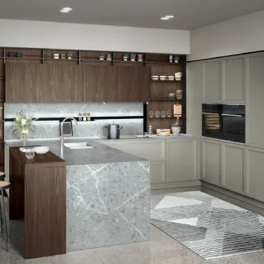 Cucina Classica con penisola Bellaria 03 di Forma Cucine