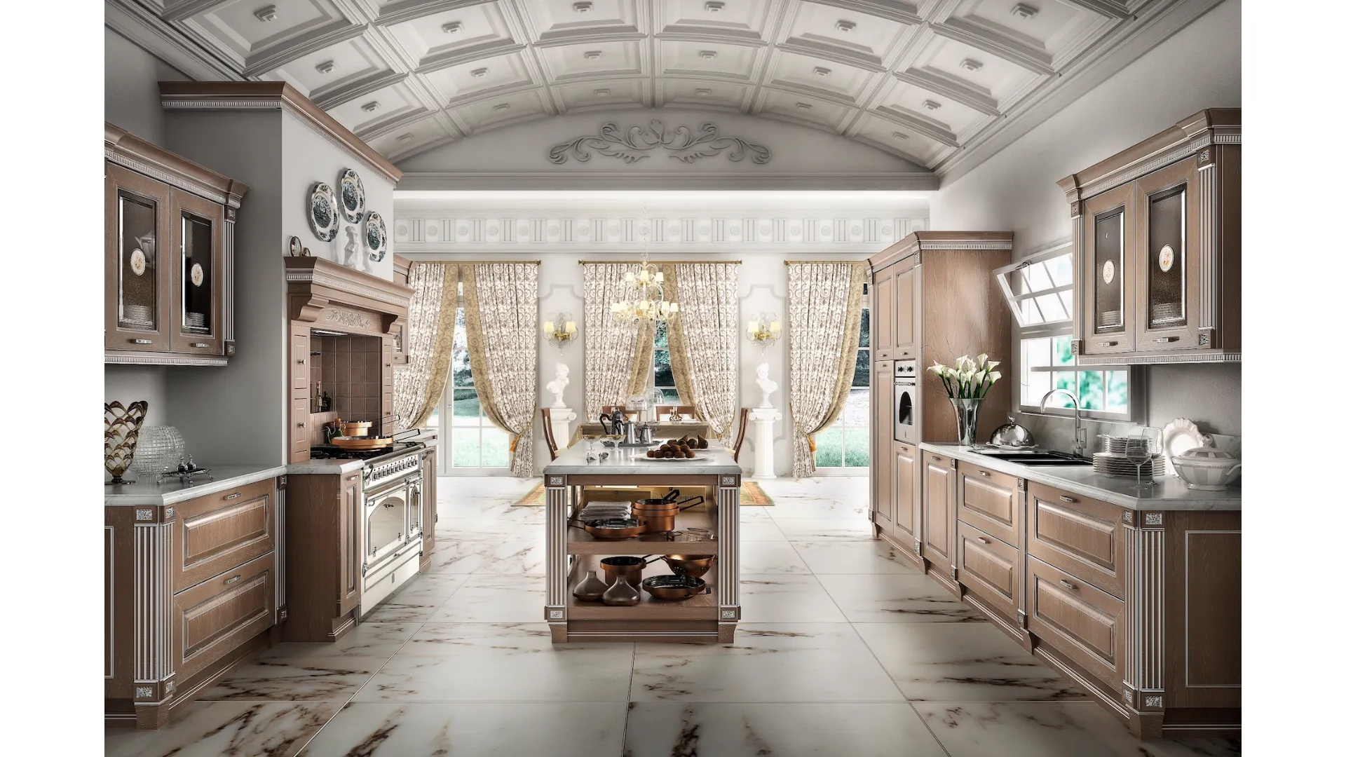 Cucina Classica Imperial con isola di Home Cucine