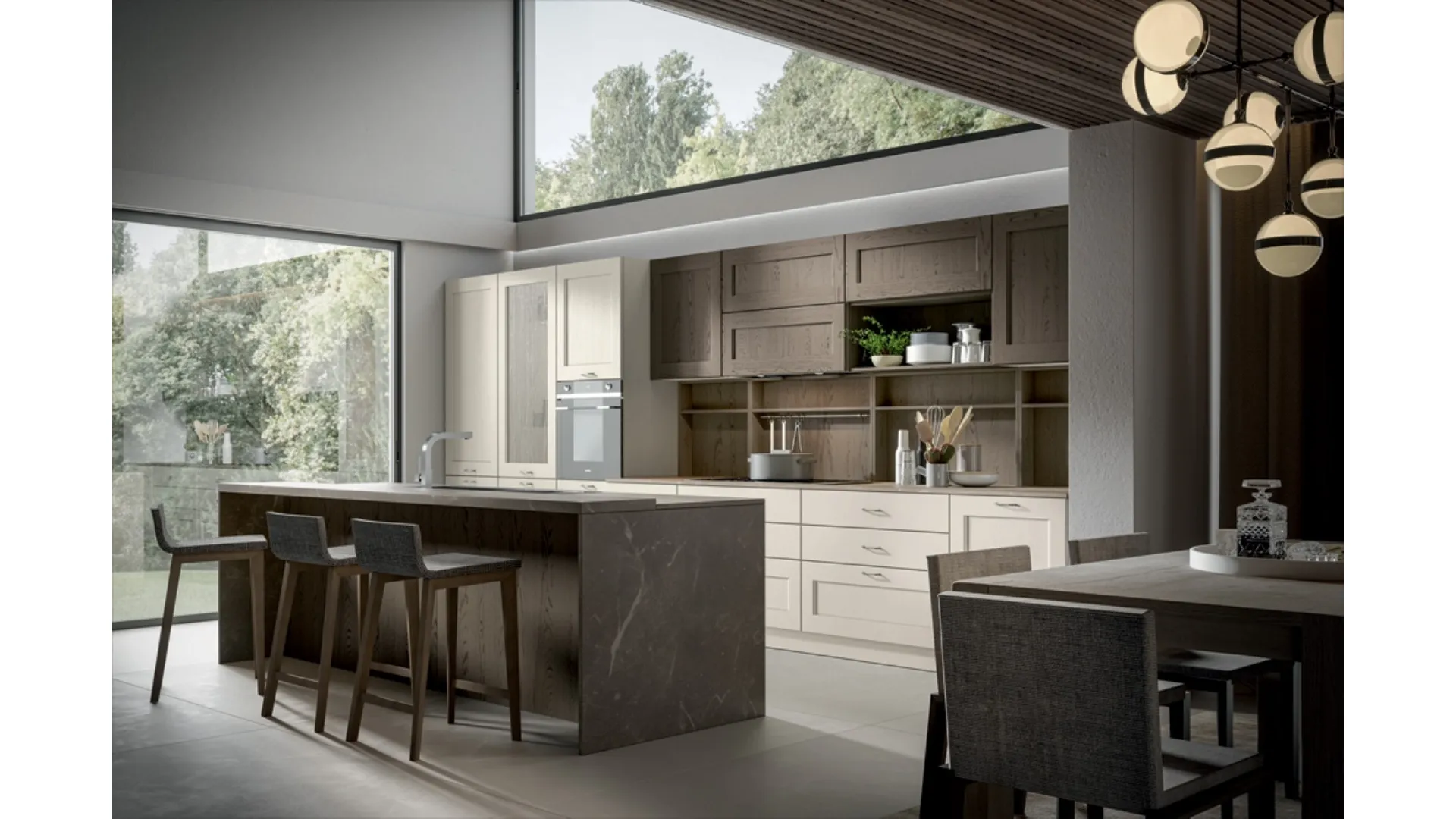 Cucina Classica Olimpia con isola di Home Cucine