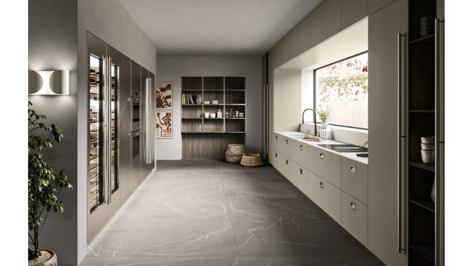 Cucina Design lineare Opera 02 di Snaidero