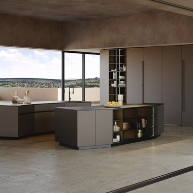 Cucina Design con doppia isola Orbita 01 di Snaidero