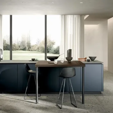 Cucina Moderna con isola Aria Tech 03 di Forma Cucine