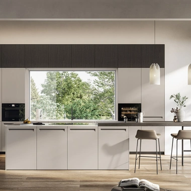 Cucina Moderna con isola Tekna 01 di Arredo3