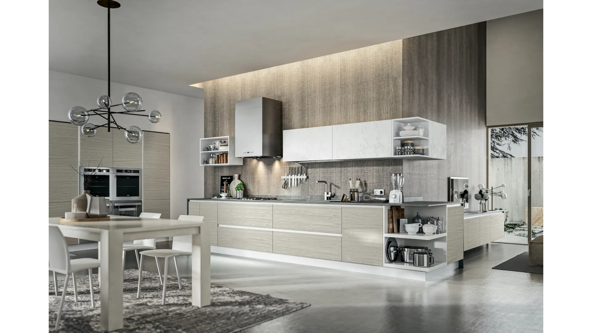 Cucina Moderna Cartesia angolare di Home Cucine