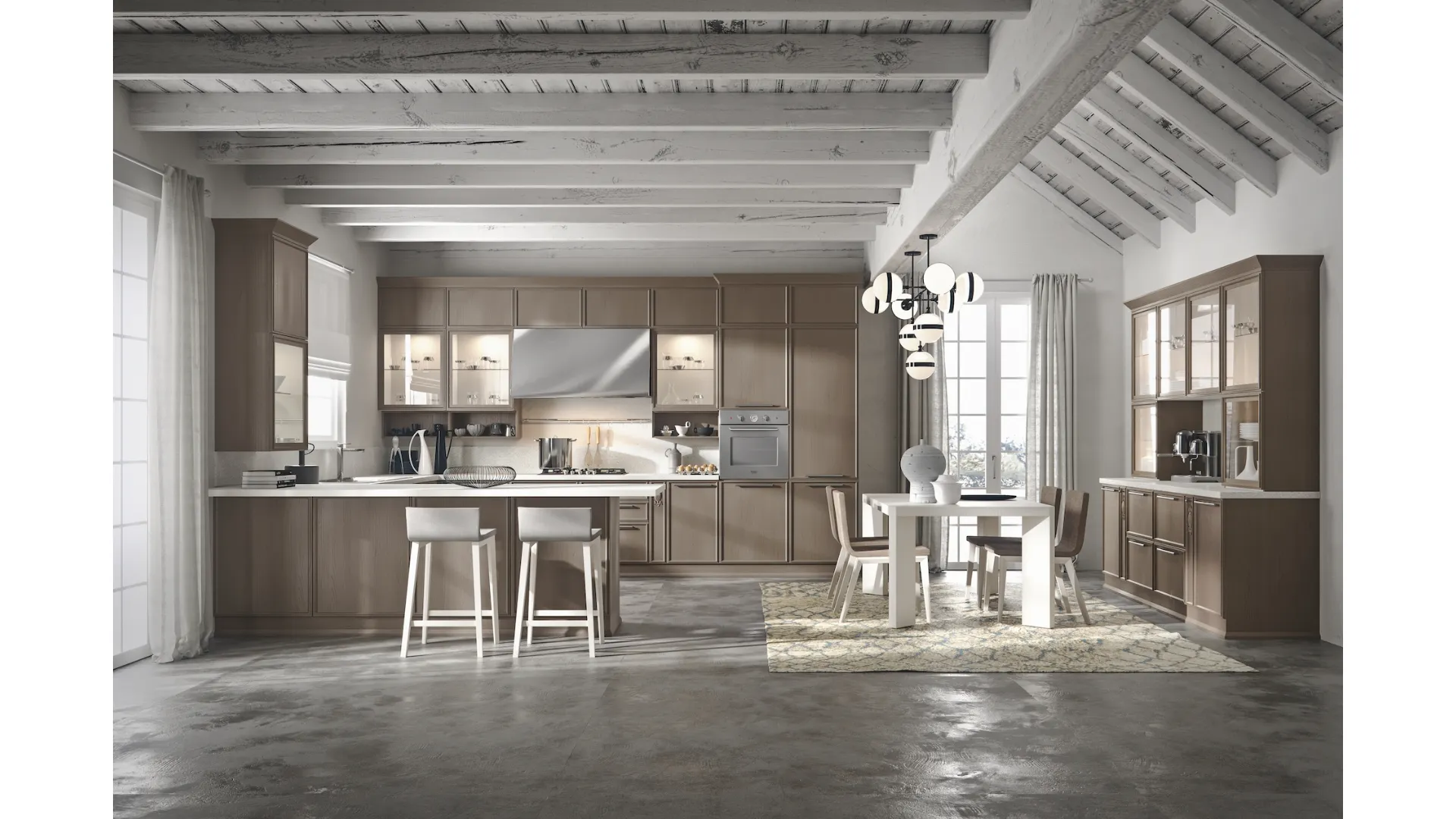 Cucina Moderna Estetica con penisola di Home Cucine