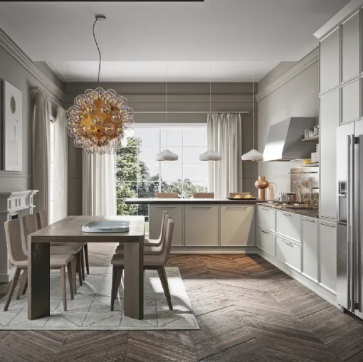 Cucina Moderna Etica Estetica con penisola di Home Cucine