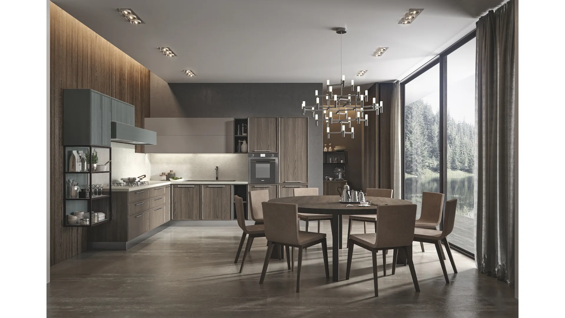 Cucina Moderna Etica Estetica angolare di Home Cucine