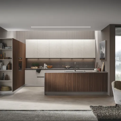 Cucina Moderna Genesi con penisola di Home Cucine