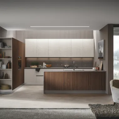 Cucina Moderna Genesi con penisola di Home Cucine