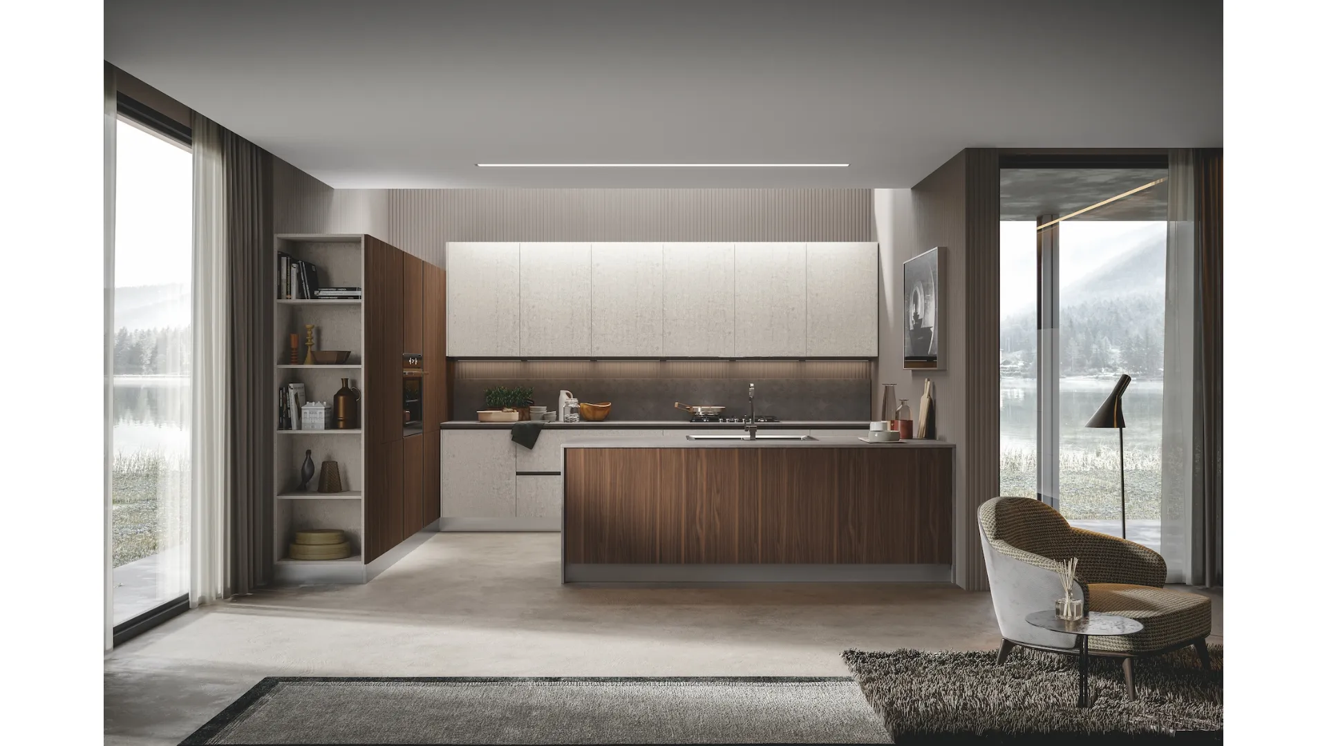 Cucina Moderna Genesi con penisola di Home Cucine