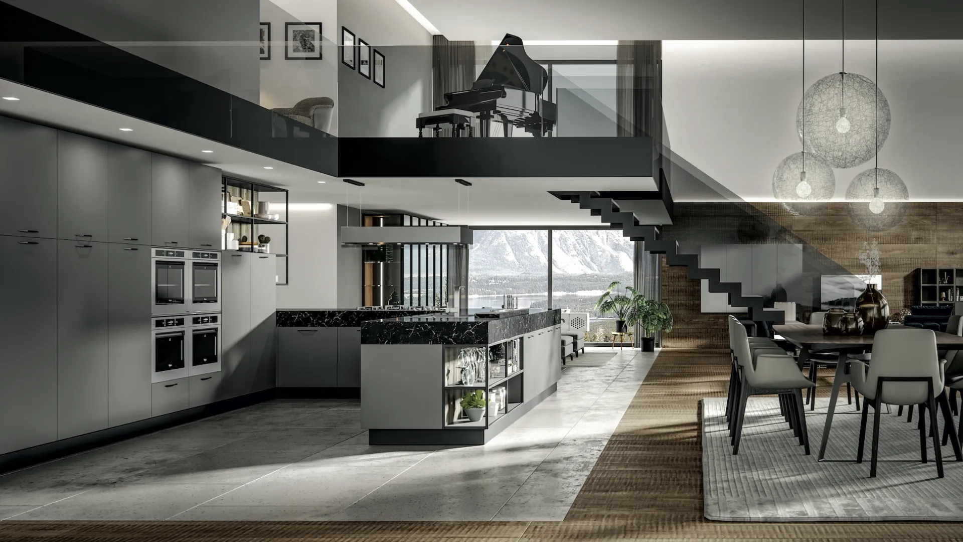 Cucina Moderna Genesi con penisola di Home Cucine