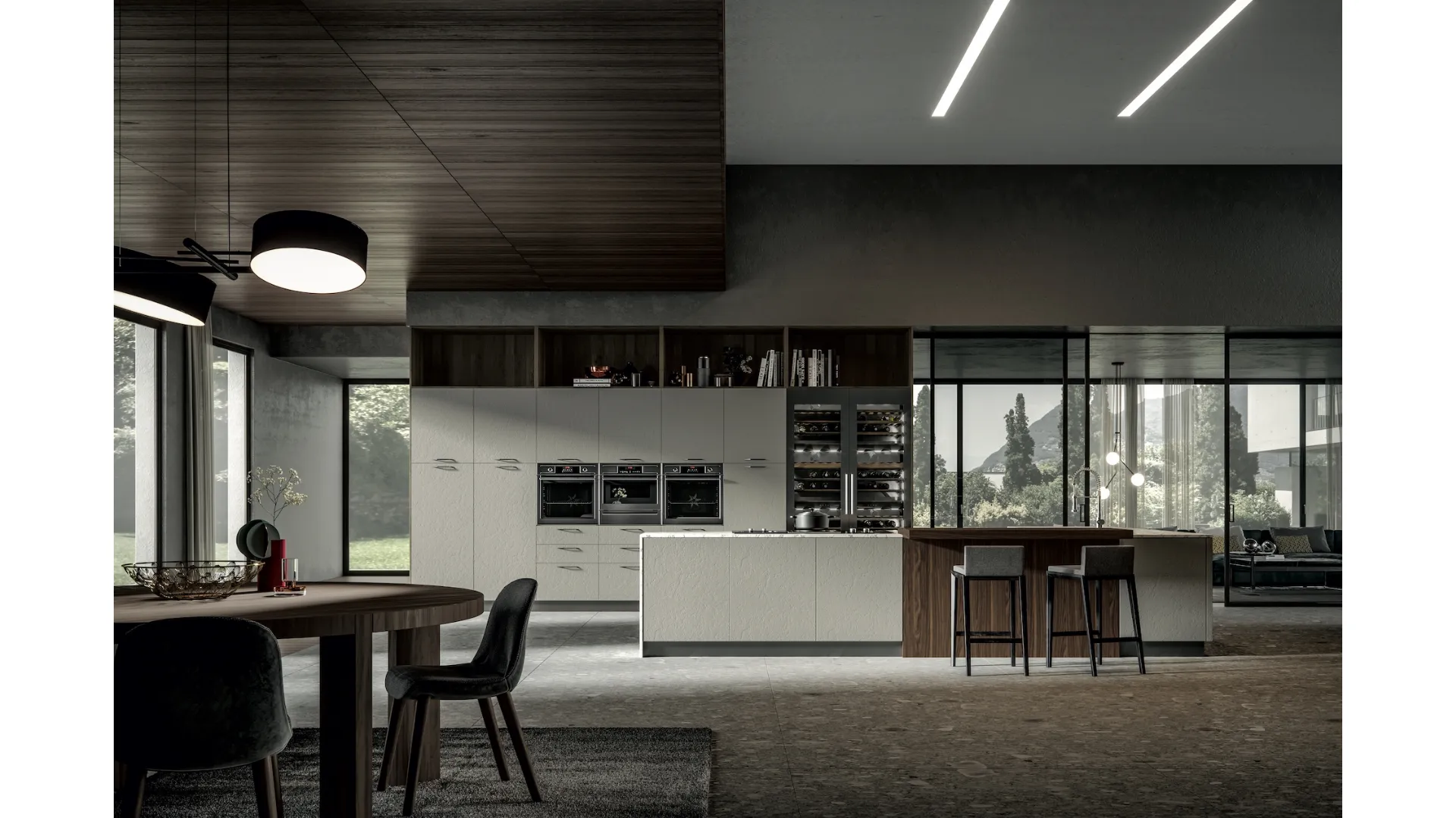 Cucina Moderna Genesi con isola di Home Cucine