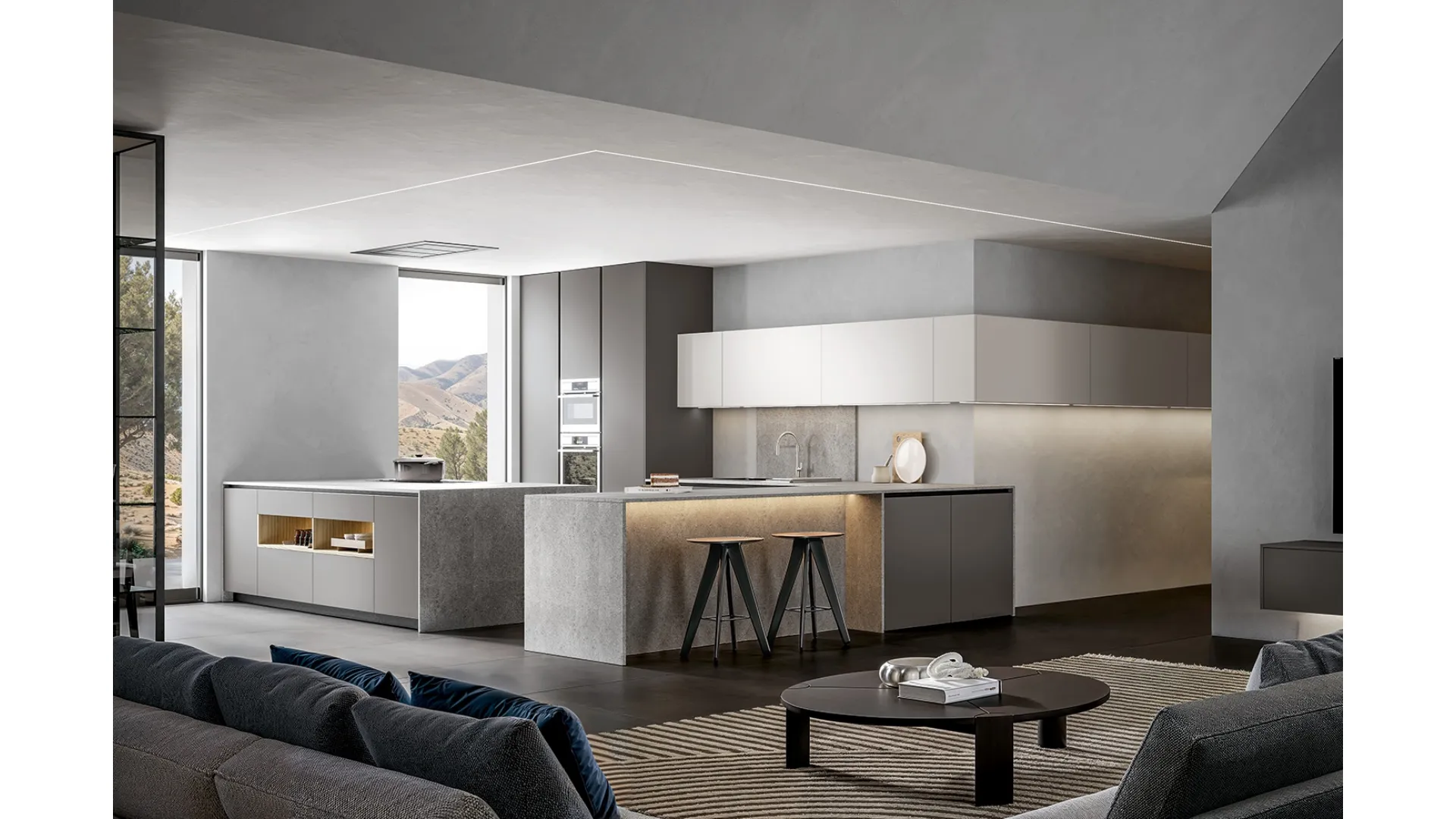 Cucina Moderna Infinity con penisola di Home Cucine