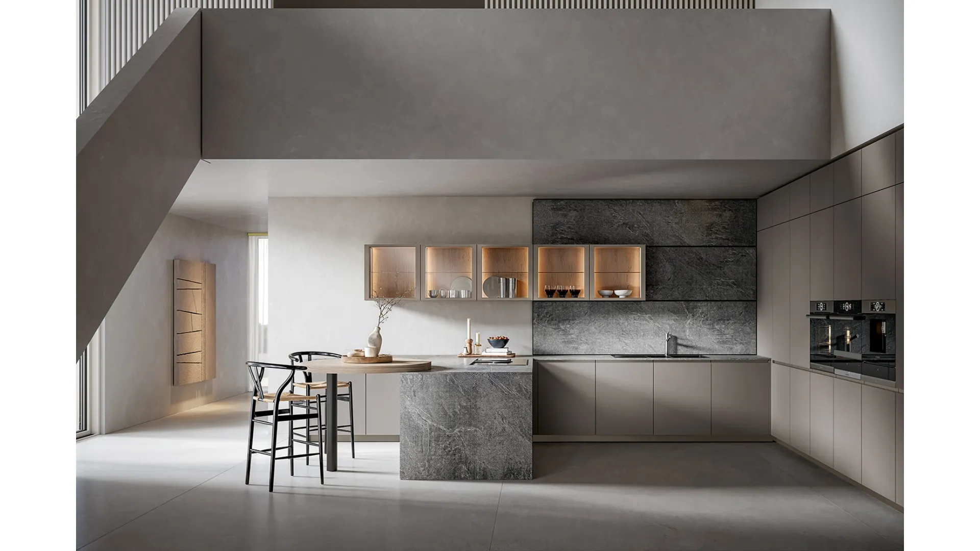 Cucina Moderna Infinity con penisola di Home Cucine
