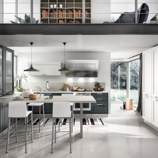 Cucina Moderna Metropoli con penisola di Home Cucine