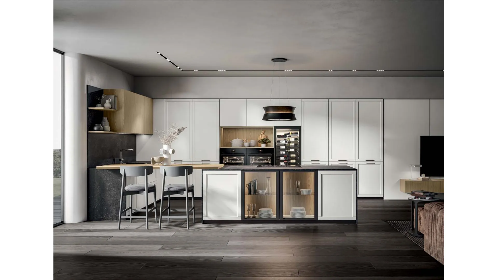 Cucina Moderna Nexa con penisola di Home Cucine
