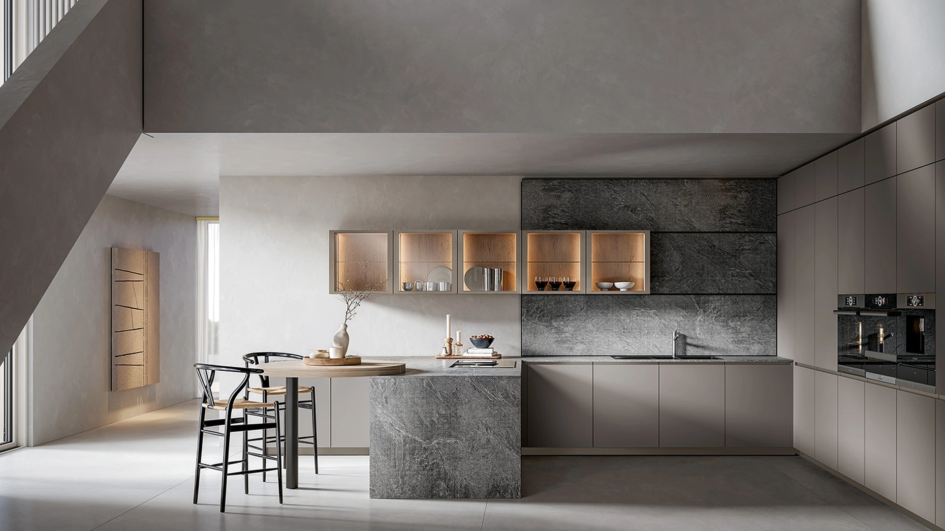 Cucina Moderna Nexa con penisola di Home Cucine