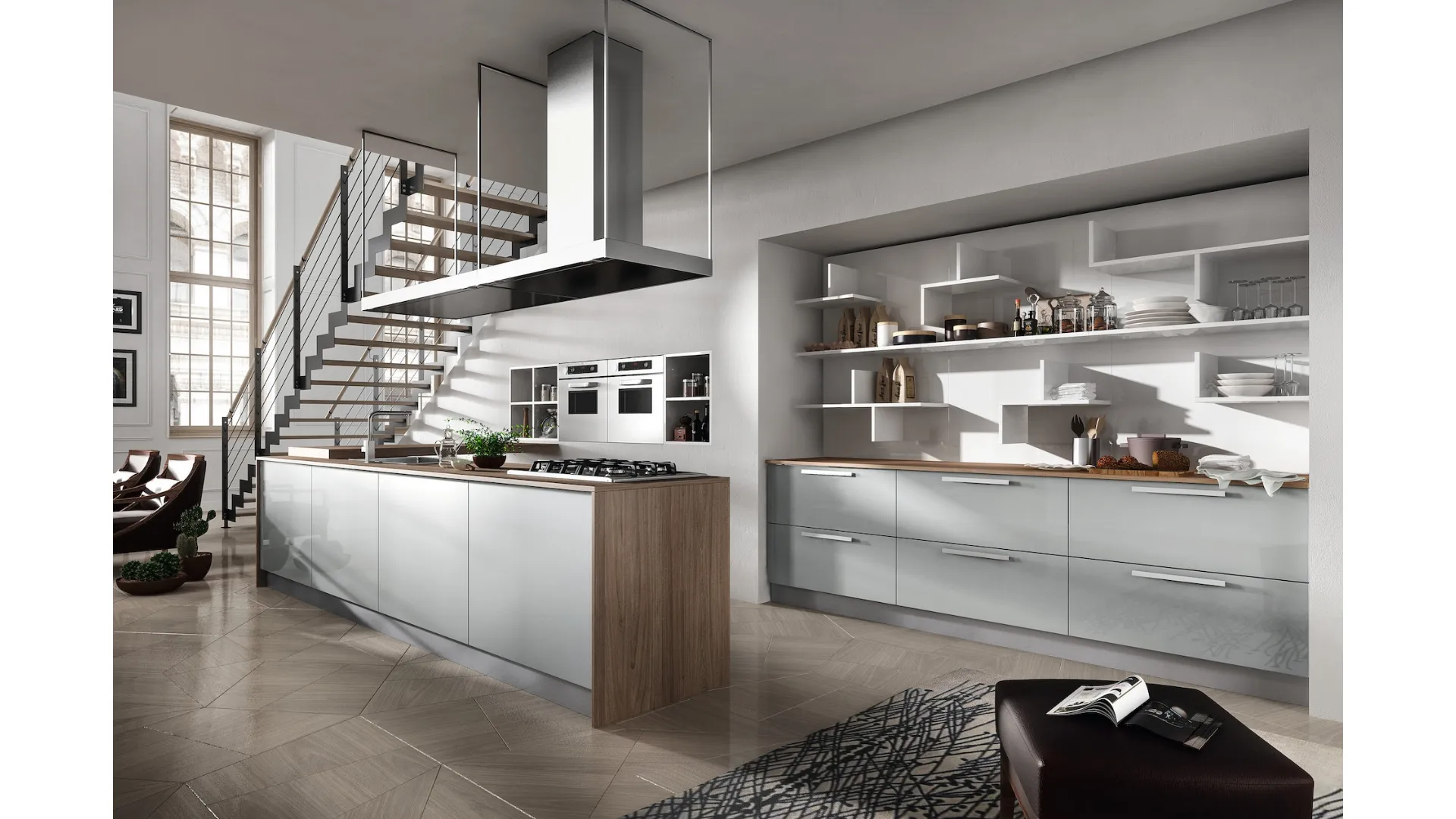 Cucina Moderna Reflexa con penisola di Home Cucine