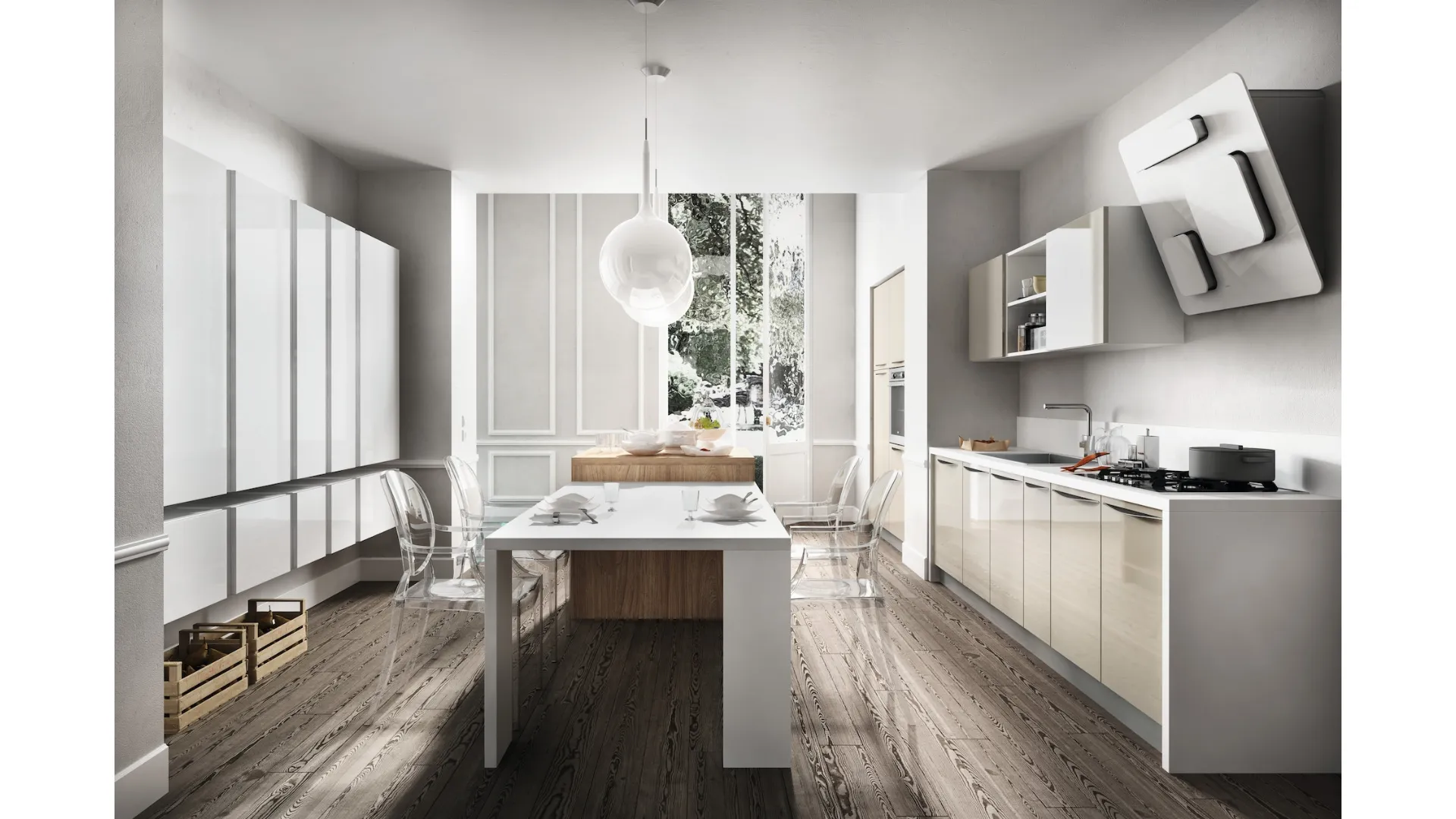 Cucina Moderna Reflexa con isola di Home Cucine