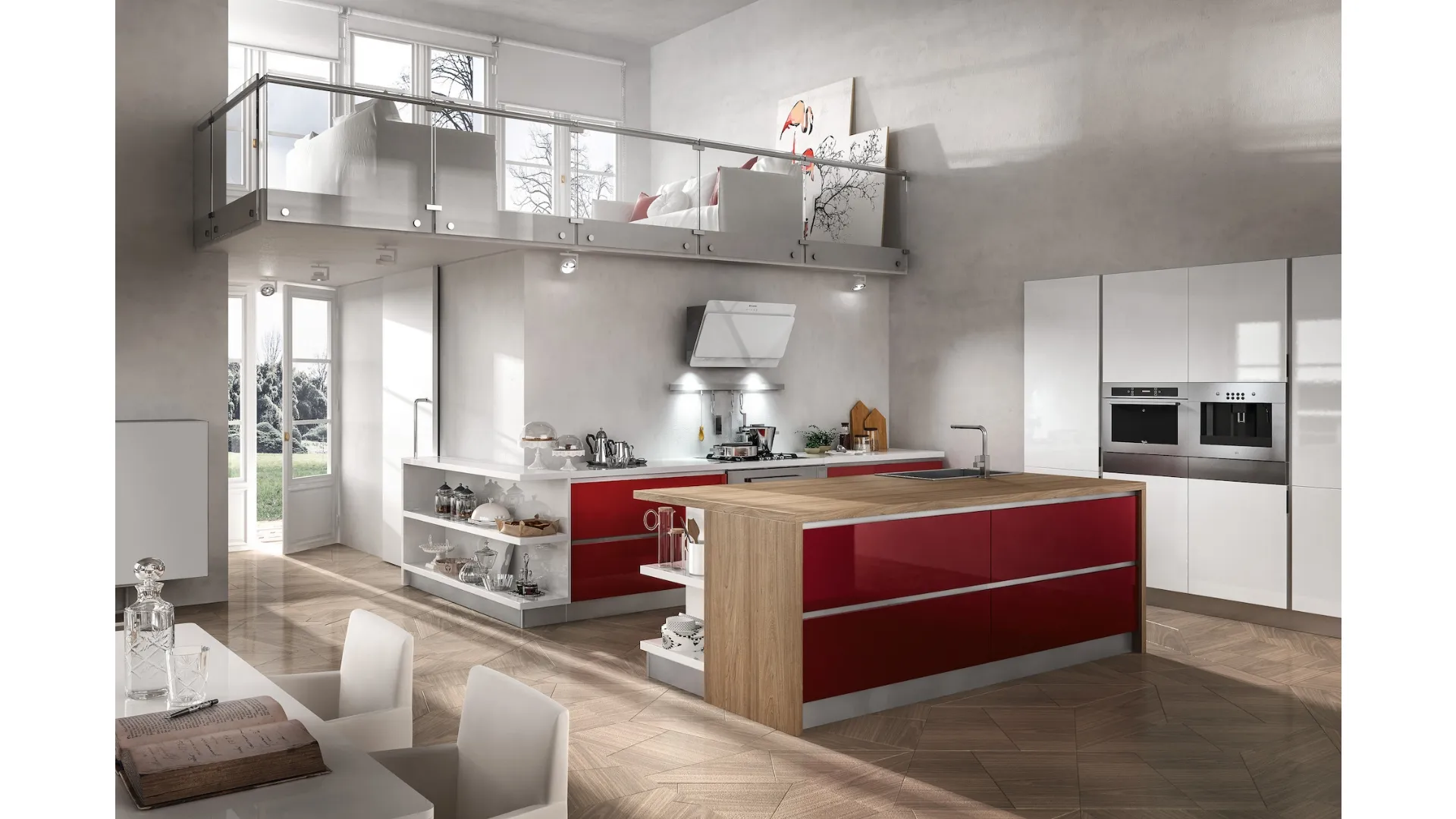 Cucina Moderna Reflexa con isola di Home Cucine