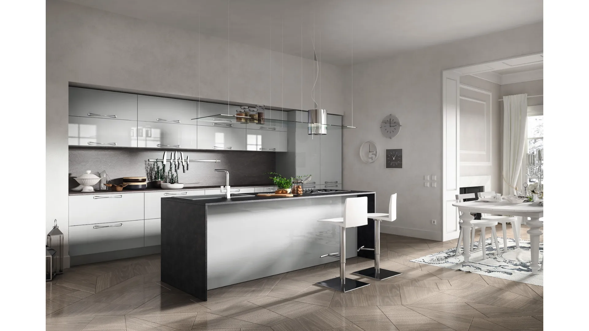 Cucina Moderna Reflexa con isola di Home Cucine